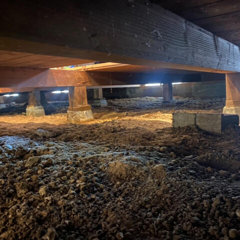 Clear Crawlspace